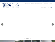 Tablet Screenshot of profilo.be